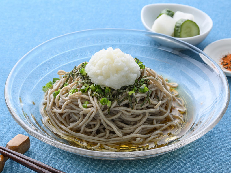 蕎麦とフリーズドライ大根おろし